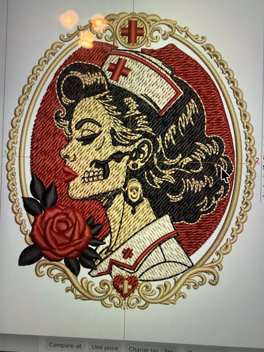 Vintage Cameo with a Skull